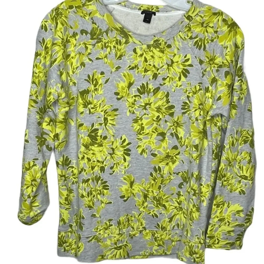 J. Crew Floral Pullover Shirt
